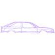 80 quattro 1989.stl Wall Silhouette: Audi Set