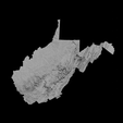 4.png Topographic Map of West Virginia – 3D Terrain