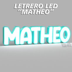 La talx@) [=], WL iitLEO™ LED SIGN "MATHEO" - SIGN - NAME