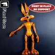 photo-6.png Flexi Wile E. Coyote, Articulated fidget figure, 3mf included
