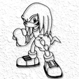 project_20230217_2128401-01.png Sonic the Hedgehog Knuckles Wall Art Sonic Echidna Wall Decor