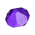 d100b.stl Basteln's Homebrew: "Innies" faceted polyhedral dice