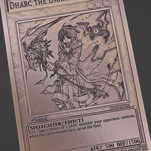 Dharc the Dark Charmer - yu-gi-oh!Free STL File for 3D printingCults