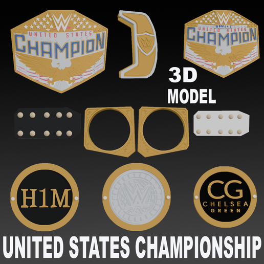 WWE United States Championship 2020 Action Figure Scaled