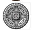 Rosette11-10.JPG Classical Ceiling Medallion and rosette 3D print model