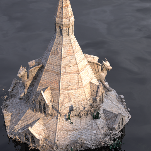 askans-castle-sands.527.png Archivo OBJ Torre del León Medieval Torre de la Torre 8・Modelo para descargar y imprimir en 3D, aramar