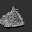 iso.jpg Small Ruined Wall / Corner – Fantasy Terrain STL
