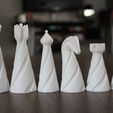 ВСЕ1.jpg Spiral chess set - 3D model in modern style