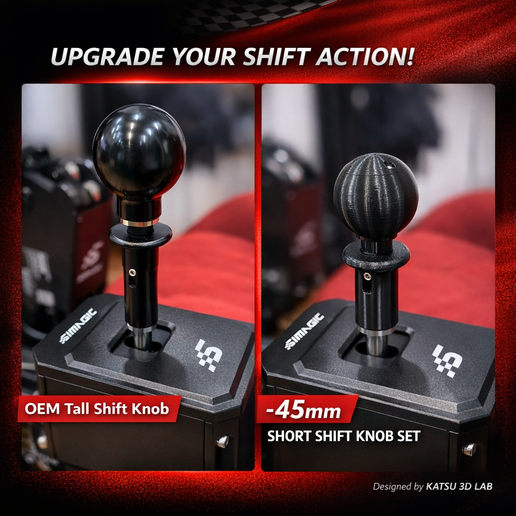 ⚙️ Simagic DS-8X Shifter MOD – Short Stroke –45mm / Custom Shift
