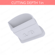 1-3_Of_Pie~1in-cookiecutter-only2.png Slice (1∕3) of Pie Cookie Cutter 1in / 2.5cm