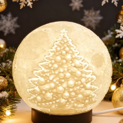 Black-Text,-No-BG-5.jpeg 🎅 Santa Christmas Lithophane Globe (4-Image Edition) – STL + Base | Full Commercial Licence