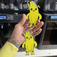 IMG_4011.jpg FORTNITE Peely Banana FLAT CHARACTER DISPLAY, keychain, coaster
