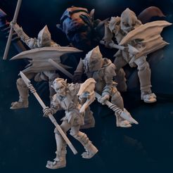 6x-Goblins-of-the-cave-Spear.jpg Archivo 3D 6x Goblin con lanza・Modelo para descargar y imprimir en 3D