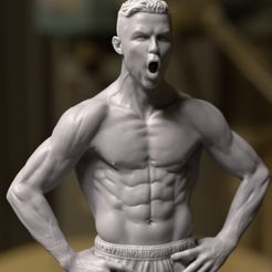 Ronaldo-half-body-3.jpg Archivo 3D CRISTIANO RONALDO・Plan para descargar y imprimir en 3D