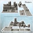 2.jpg Modern city accessory set with modular sidewalks and roof equipment (1) - Downtown Modern WW2 WW1 World War Diaroma Wargaming RPG