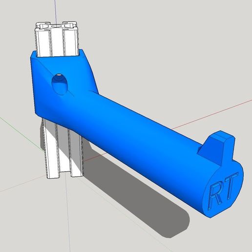 angled_spool_su_display_large.jpg Download free STL file Angled Spool Holder for 2020 rail • 3D printable template, idig3d