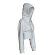 Girls-Cinched-Waist-Zip-Up-Crop-Hoodie-Melange_1.png Girls Cinched Waist Zip-Up Crop Hoodie Melange | Marvelous / Clo3d / obj / fbx