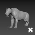 Smilodon-1.jpg Smilodon 1 STL Scale 1/64