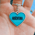 Corazón-ARG-MDA.png Argentina Keychains Keychain Keychains Scaloneta World Cup Selection