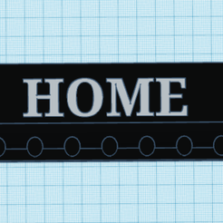 fe = (0)\ 0am Archivo STL gratis PORTA LLAVES HOME・Objeto imprimible en 3D para descargar