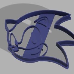 Sonic.jpg STL-Datei Sonic und seine Freunde - Keksausstecher・3D-druckbare Vorlage zum herunterladen