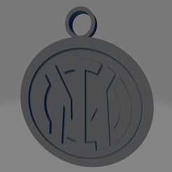 Inter-Milan.jpg STL file Inter Milan Keychain・3D print object to download