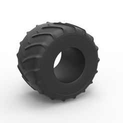 1.jpg Fichier 3D Diecast Monster Jam pneu 25 Echelle 1:25・Modèle pour impression 3D à télécharger