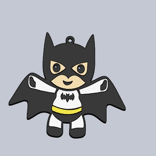 batman.jpg Файл STL Брелоки для ключей "Мстители・Дизайн 3D принтера для загрузки, fer7