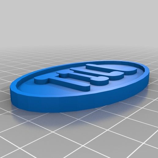 Simple Name Tag 3D model
