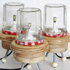 Picnic_05.jpg STL file G4 lampholder for handmade LED lamps・Template to download and 3D print