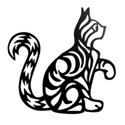 Näyttökuva-2022-01-07-174850.png Fichier STL Décoration murale de chat・Modèle à télécharger et à imprimer en 3D
