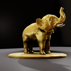 calf-6.png Archivo STL Bebé elefante de pie STL・Diseño de impresión en 3D para descargar