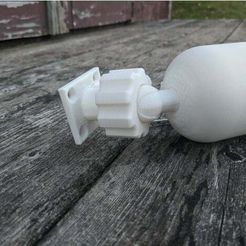 Mount_4.jpg Бесплатный STL файл Adjustable Ball Mount for Wall・Дизайн 3D принтера для загрузки
