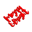 MerryAndBrightGiftTagWithoutJumpring3DImage.png Merry & Bright - Christmas Gift Tag