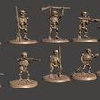 dcfe89bfcfcd2bcf8e4da11a6a595b61_display_large.JPG 28mm Undead Skeleton Dwarf Warrior - Armed with Musket