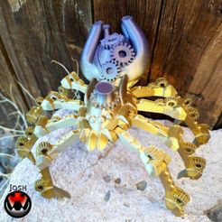 Steampunk-Spider-1.jpg STL-Datei Steampunk Spinne・3D-druckbare Vorlage zum herunterladen