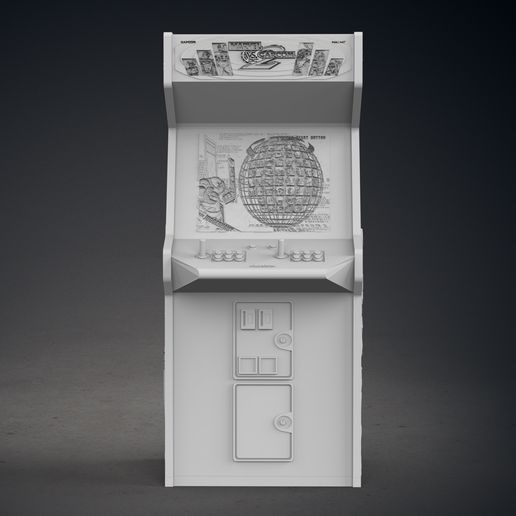 🕹️ Marvel vs Capcom 2 Arcade Cabinet with Lithophane・ STL File for 3D ...