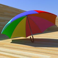 parapluie.jpg Archivo STL gratuito paraguas・Objeto para descargar e imprimir en 3D