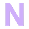 N.stl Alphabet in uppercase, Uppercase alphabet, Großbuchstaben, Alfabeto en mayúsculas