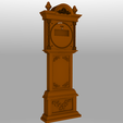 render.png Grandfather Clock Case for EC1515B and DS1302 Rotating Clock Kits