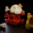 11.png Flowerpot / Flowerpot / stylized skull