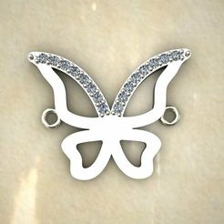 1.jpg STL file Butterfly Pendant・3D print object to download