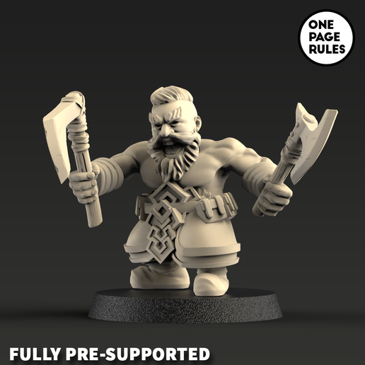 Dwarf Berserker 3D model