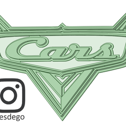 Cars logo_e.png STL-Datei Cars logo cookie cutter・Design für den 3D-Druck zum Herunterladen