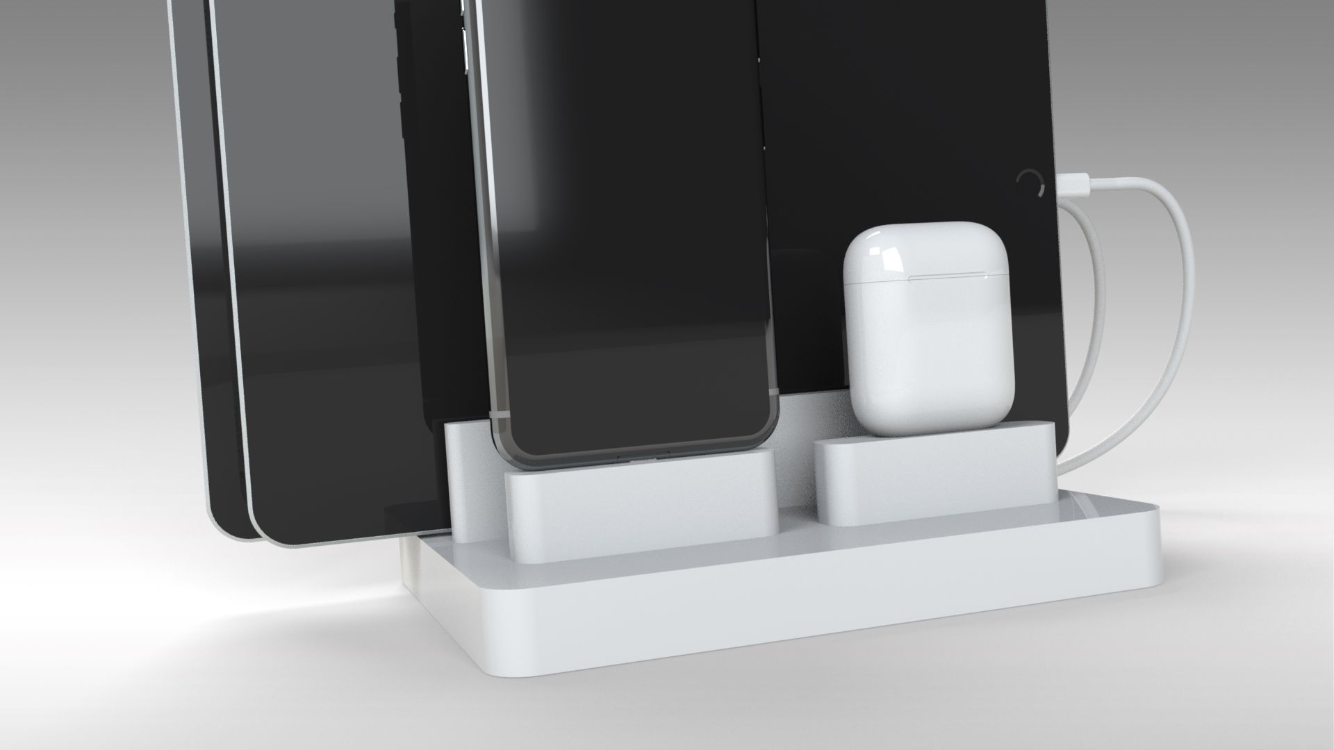 Stl File Iphone Docking Station Airpod Pro Addition・3d Printing Template To Download・cults