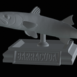 Barracuda-huba-trophy-15.png fish great barracuda statue detailed texture for 3d printing