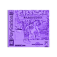 Jaquette Crash Bandicoot positif.stl LITHOPHANE Cover Crash Bandicoot PS1