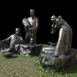 2.jpg Park Statues -  Ancient Figures 3D Print Model