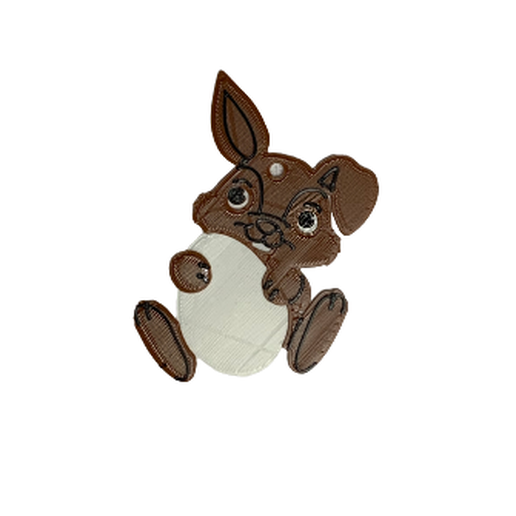 Bunny with egg 3D model