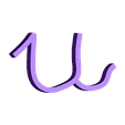 u_linotype_manuscrit_minuscule_alphabet.stl handwritten typography